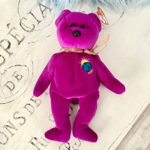 TY Beanie Baby, Millennium, Bear, Vintage, 2000, Y2K, Nice Condition - Picture 5 of 11